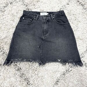 MPD by Mink Pink Women’s Black Denim Mini Skirt Size XS